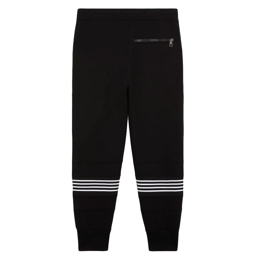 Neil Barrett - Striped Skinny Sweat Pants in Black