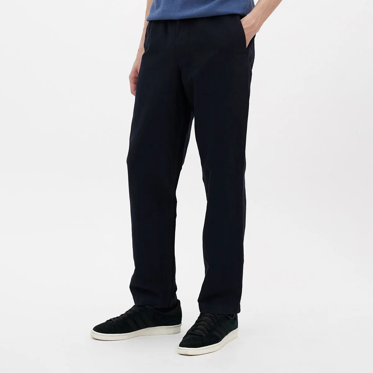 Norse Projects - Ezra Relaxed Cotton Linen Trouser in Navy