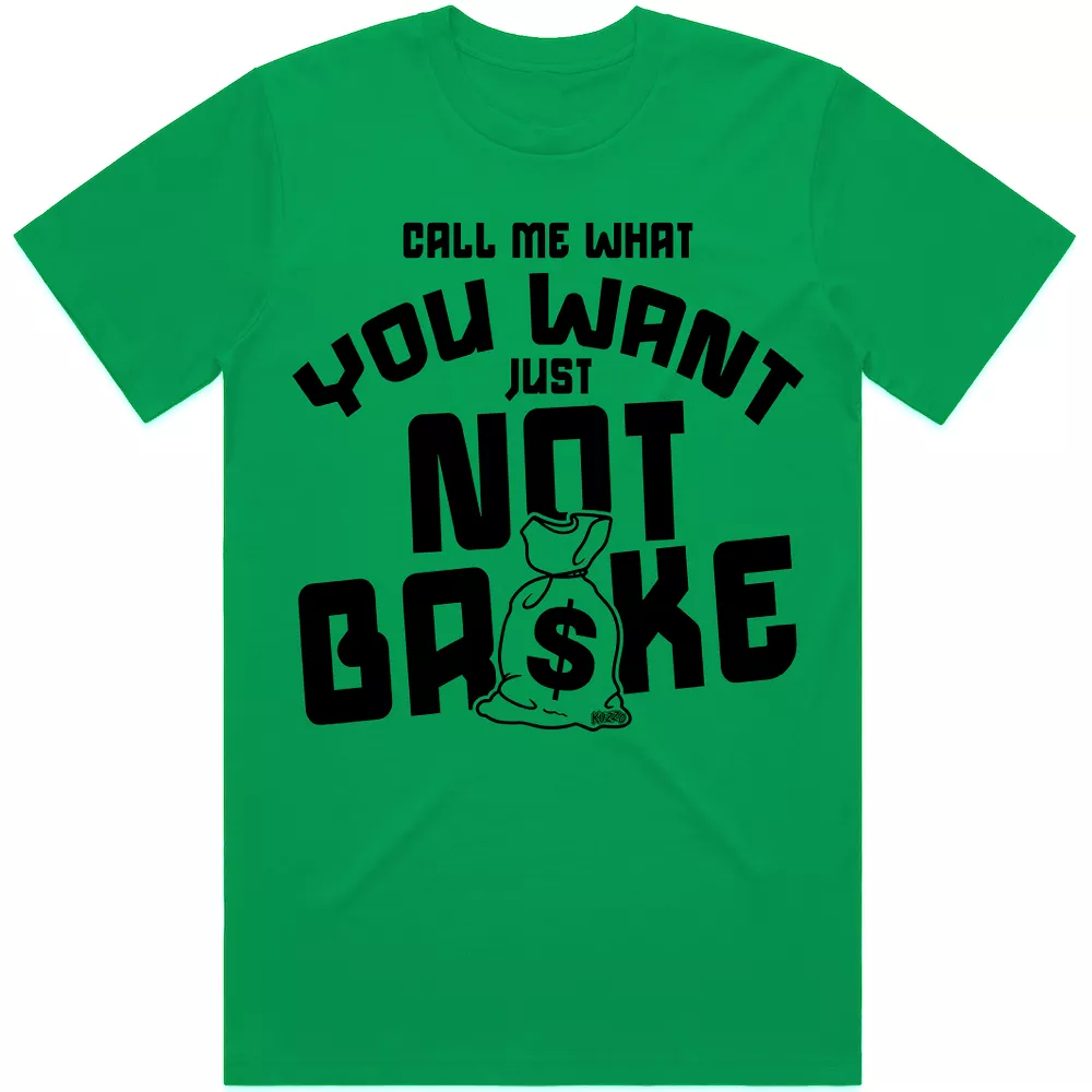 NOT BROKE : Lucky Green Sneaker Tees Shirt (black ink)