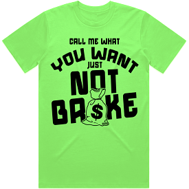 NOT BROKE : Neon Green Sneaker Tees Shirt