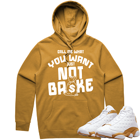 NOT BROKE - Wheat Sneaker Hoodie