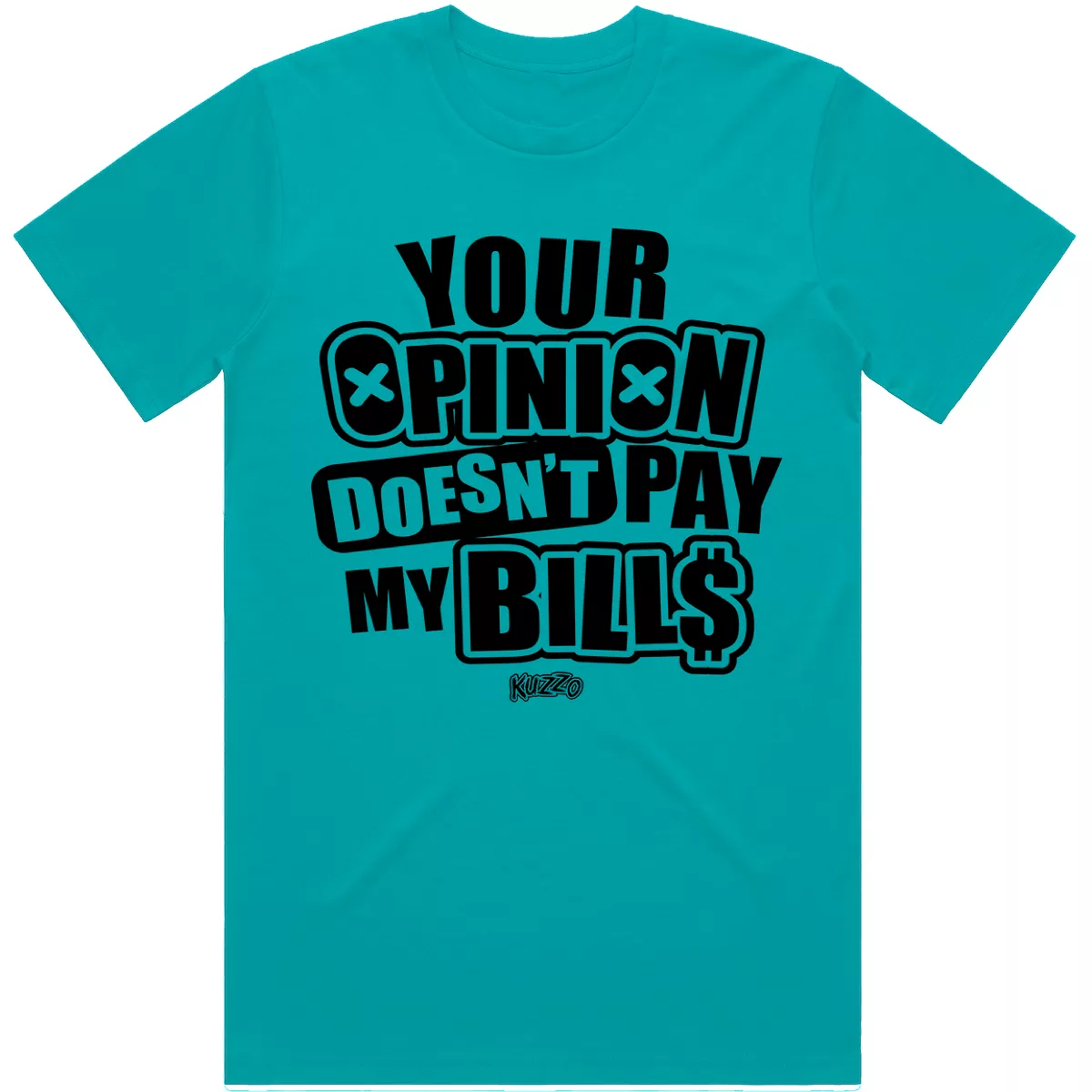 OPINION : Teal Sneaker Tees Shirt (black ink)