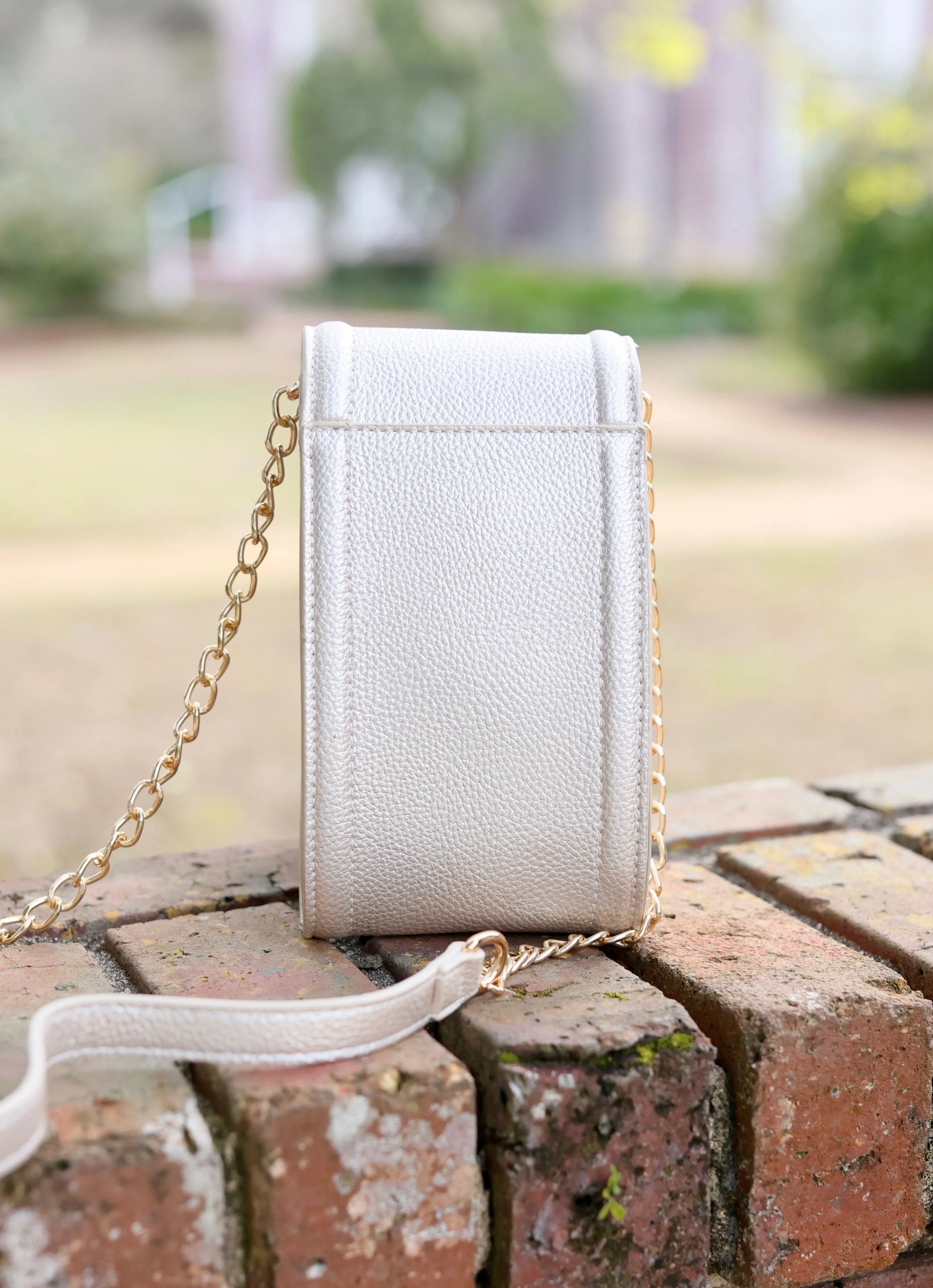 Paige Cell Phone Crossbody PEARL