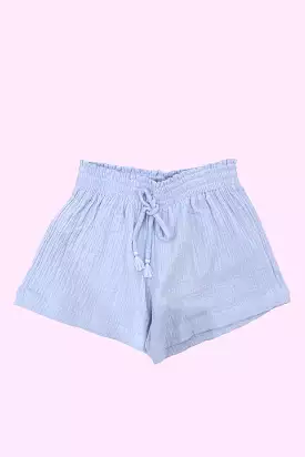 Periwinkle Blue Gauze Shorts