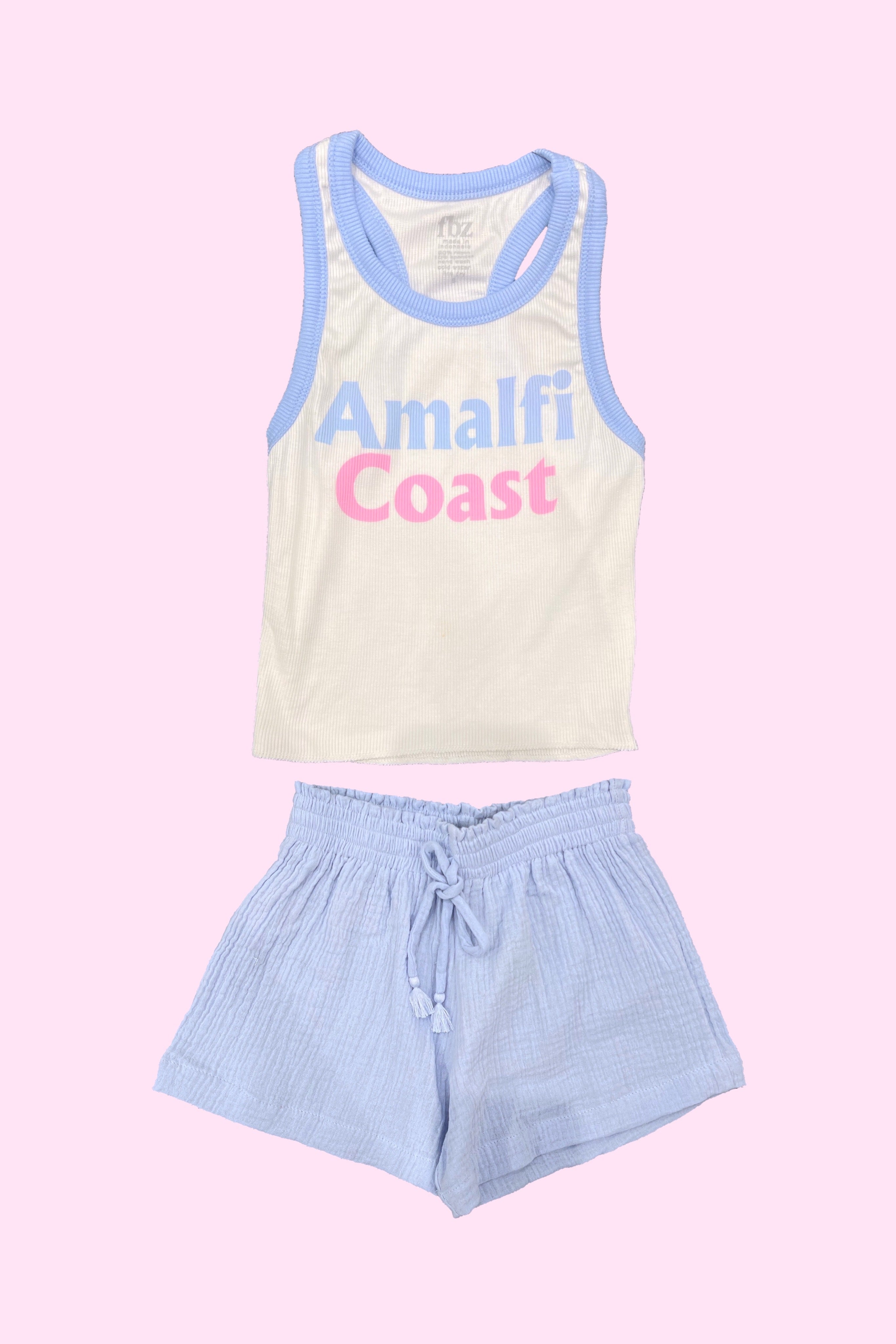 Periwinkle Blue Gauze Shorts