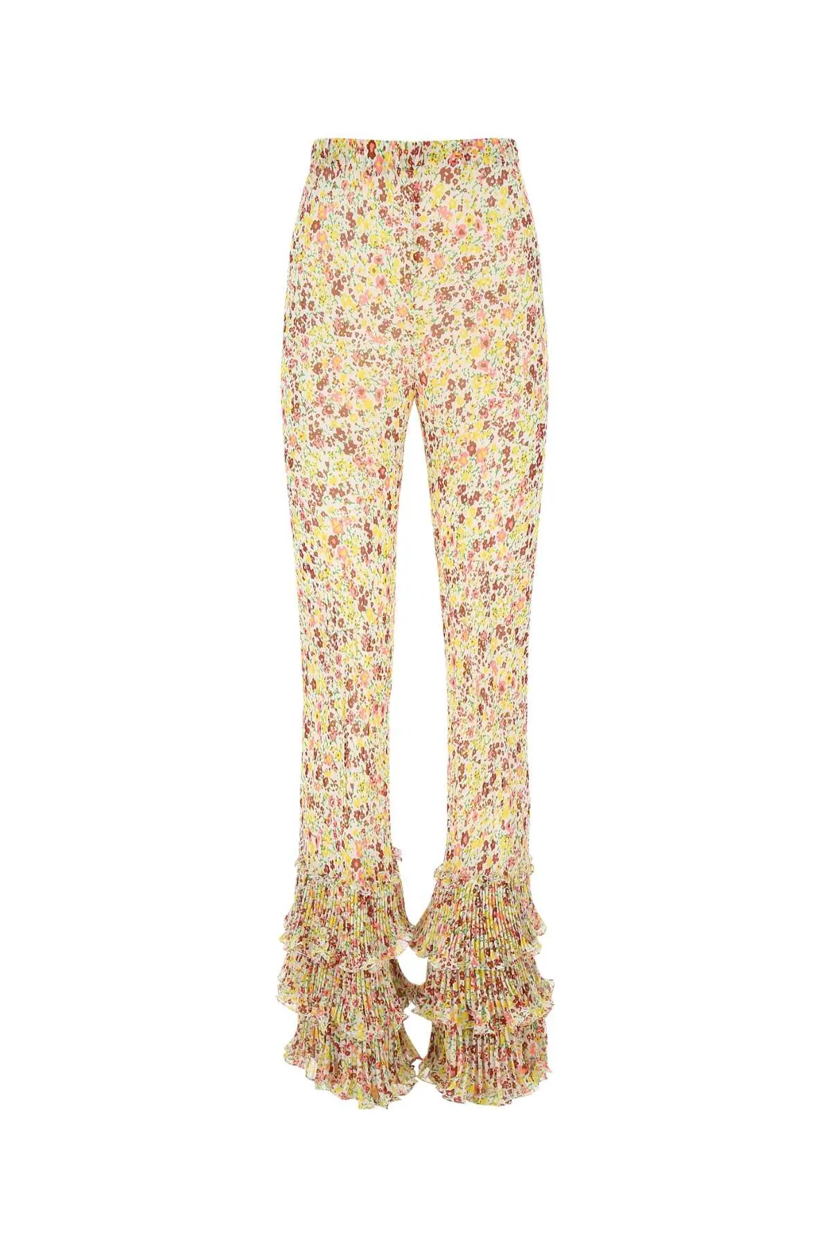 Philosophy Di Lorenzo Serafini Floral Printed Ruffled Pants