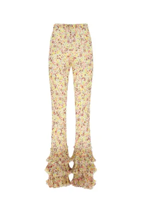 Philosophy Di Lorenzo Serafini Floral Printed Ruffled Pants