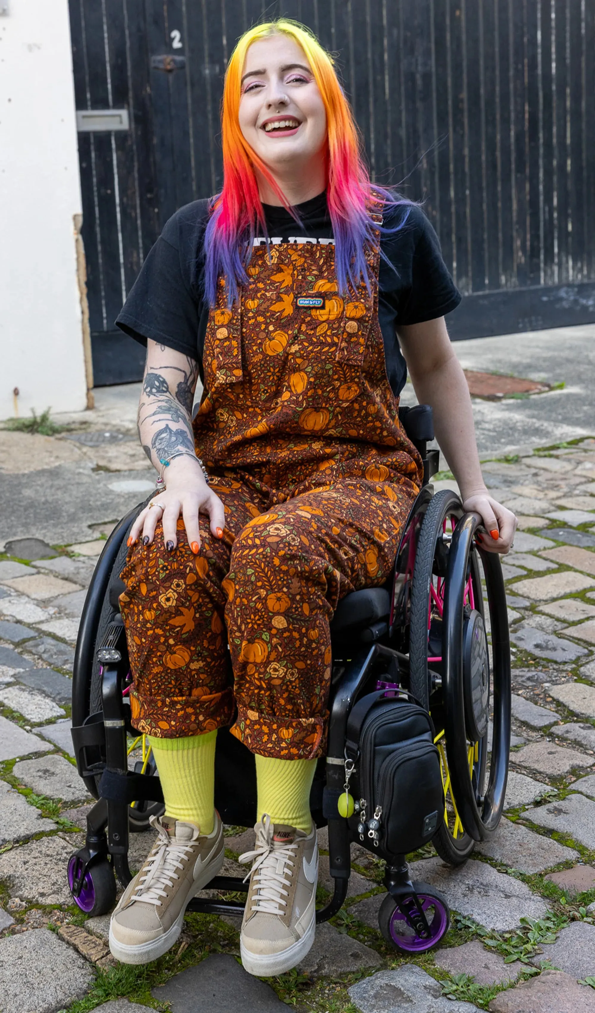 Pumpkin Twill Dungarees