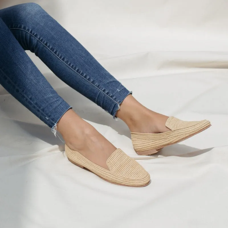 Raffia Loafers (Natural)