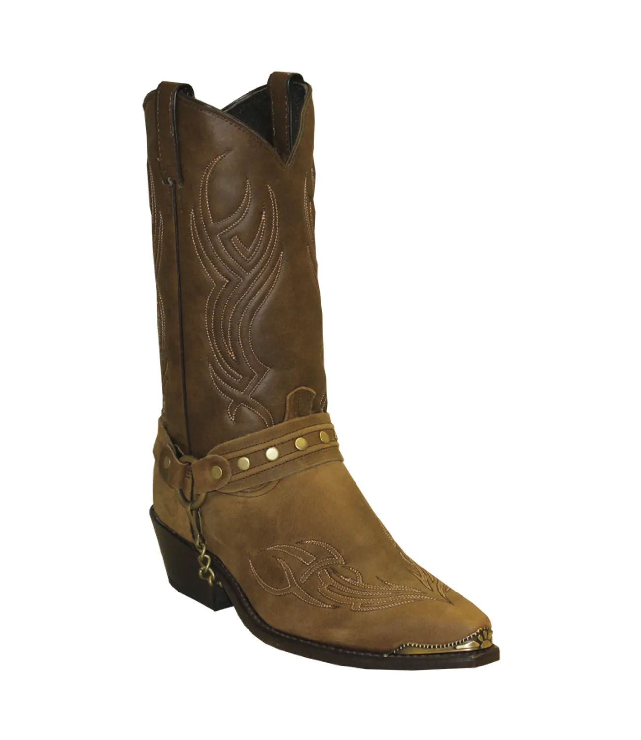 Sage Mens 12in Studded Bracelet Dakota Cowhide Cowboy Boots