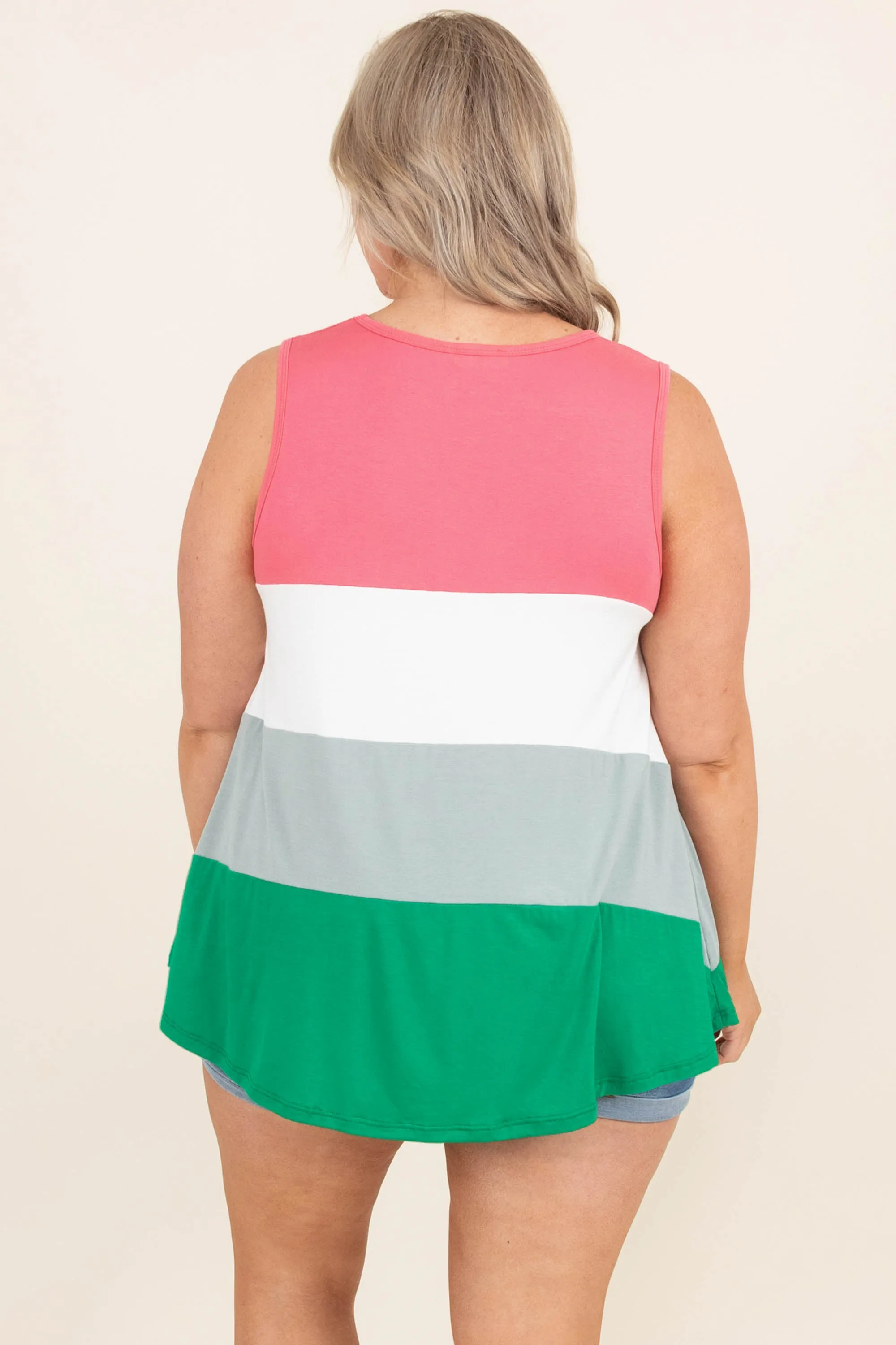 Sailboat Dreams Tank, Coral Multi