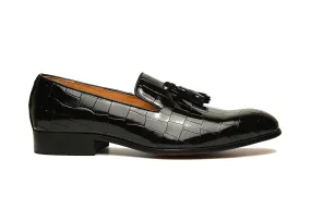 SAINT LUCIA | Black Patent Leather Loafers