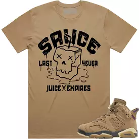 SAUCE : Brown Kelp Sneaker Tees Shirt (black ink)