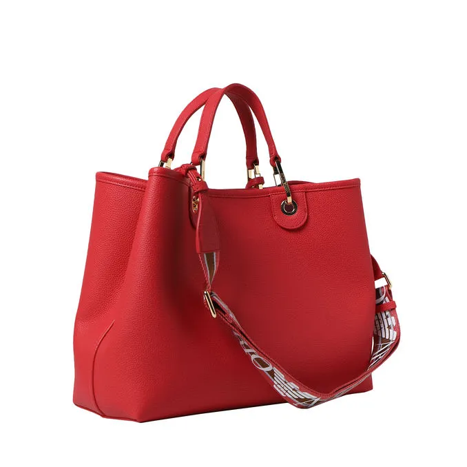 SHOPPING MEDIUM BAG MYEA Woman Strawberry Leather 