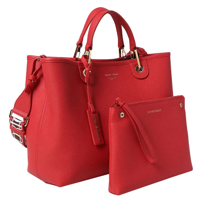 SHOPPING MEDIUM BAG MYEA Woman Strawberry Leather 