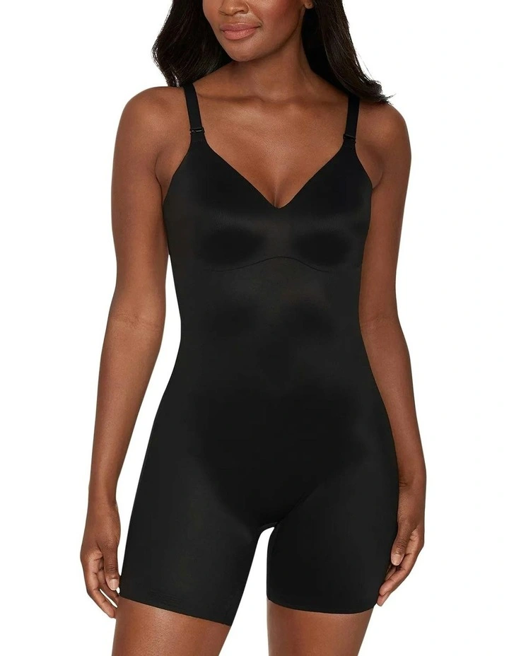 Show Stopper Backless Shapewear Full Body Romper in Black