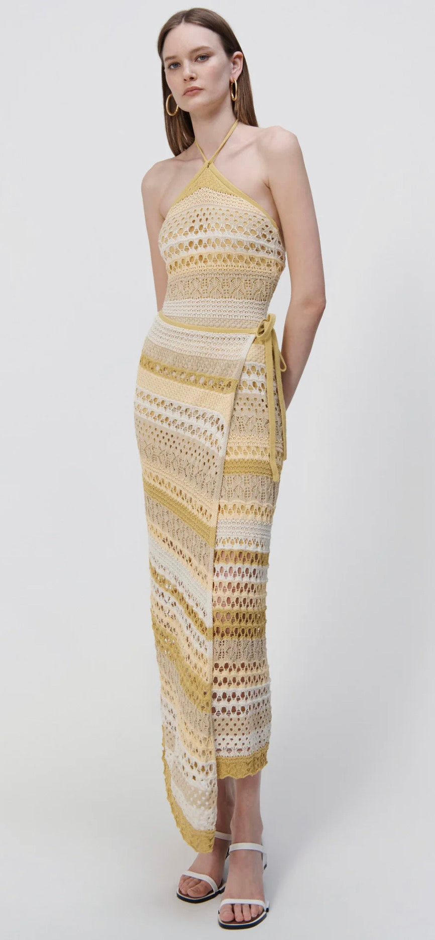 Simkhai - Katarina Macrame Midi Dress - Marigold Multi