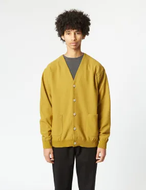 Snow Peak Co/Pe Knit Cardigan - Mustard Yellow