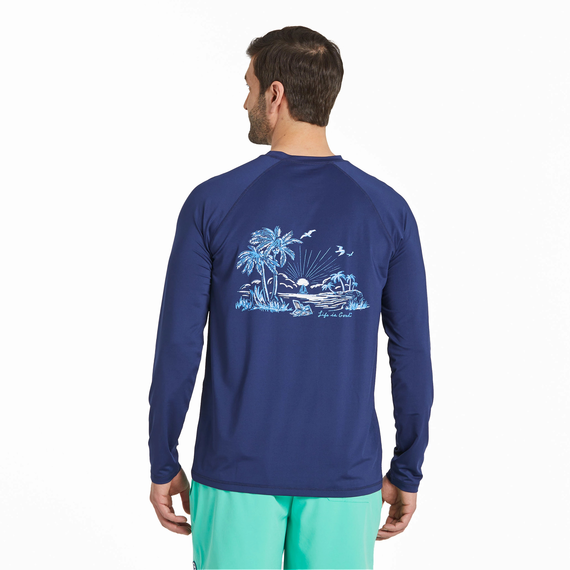 Sunset Men's Long Sleeve Rashguard