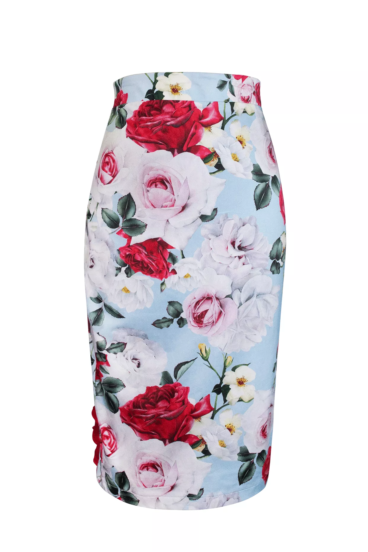 Tea Rose Wiggle Skirt (Print)