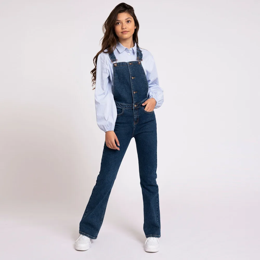 Teen Blue Denim Dungarees