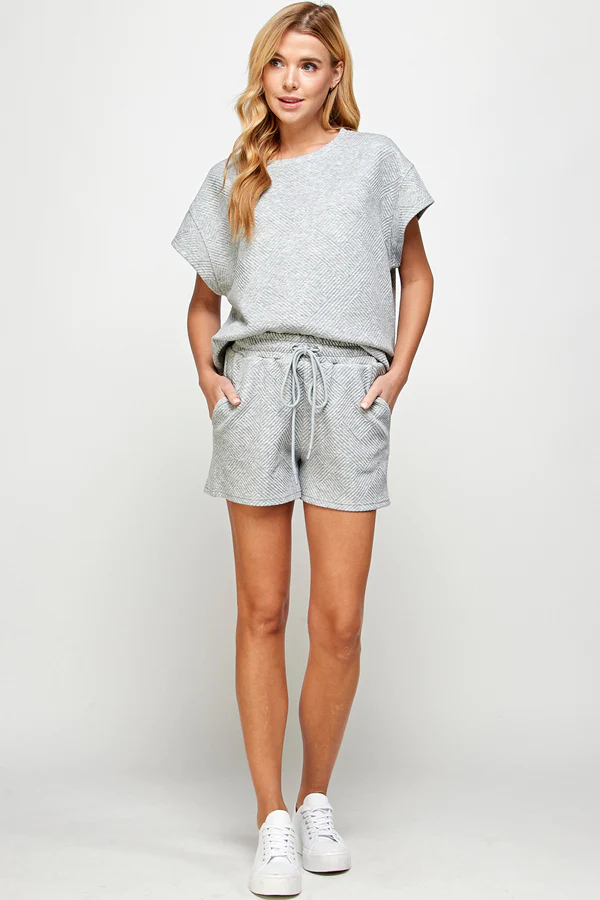 Textured Soft Short Pants