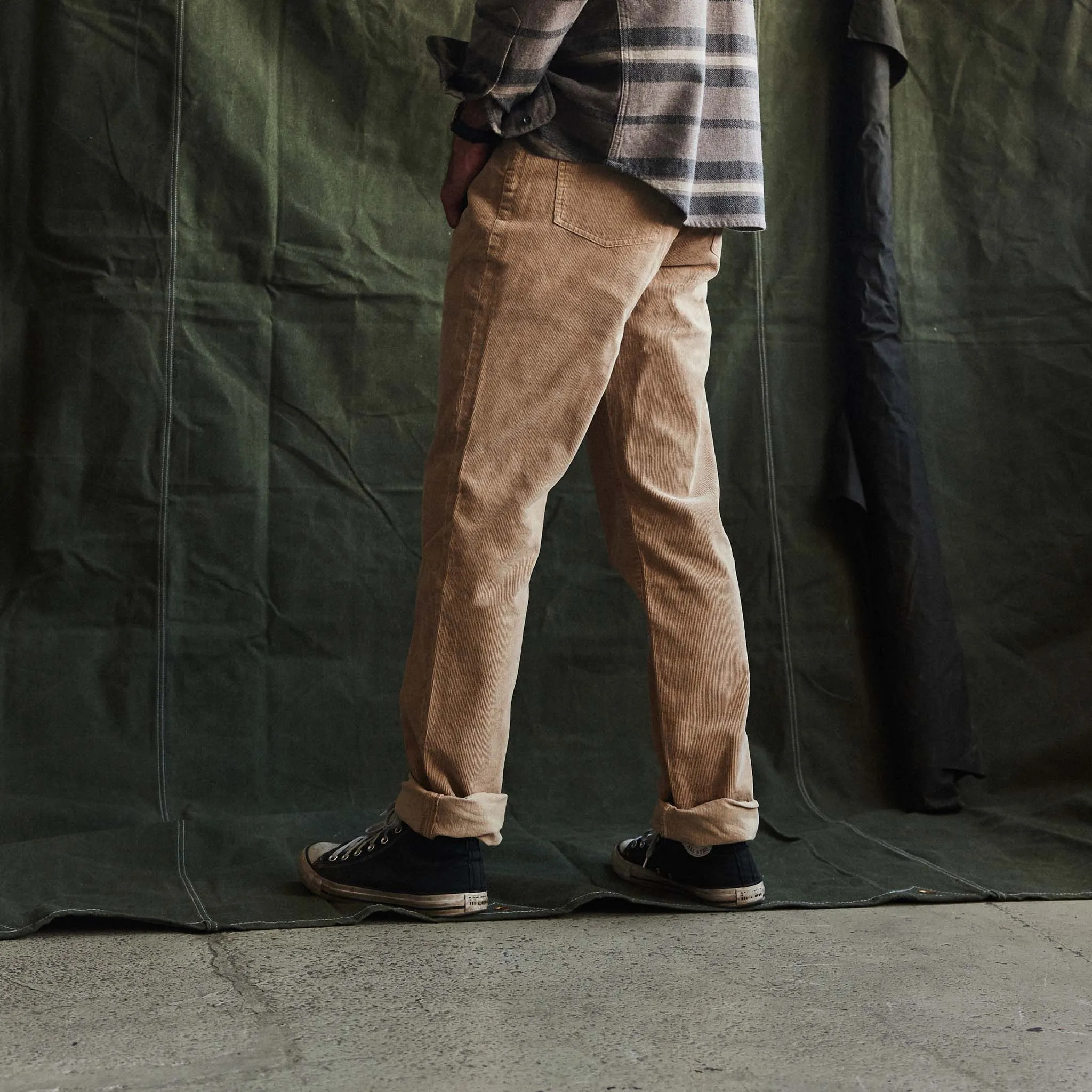 The Democratic All Day Pant in Light Khaki Cord