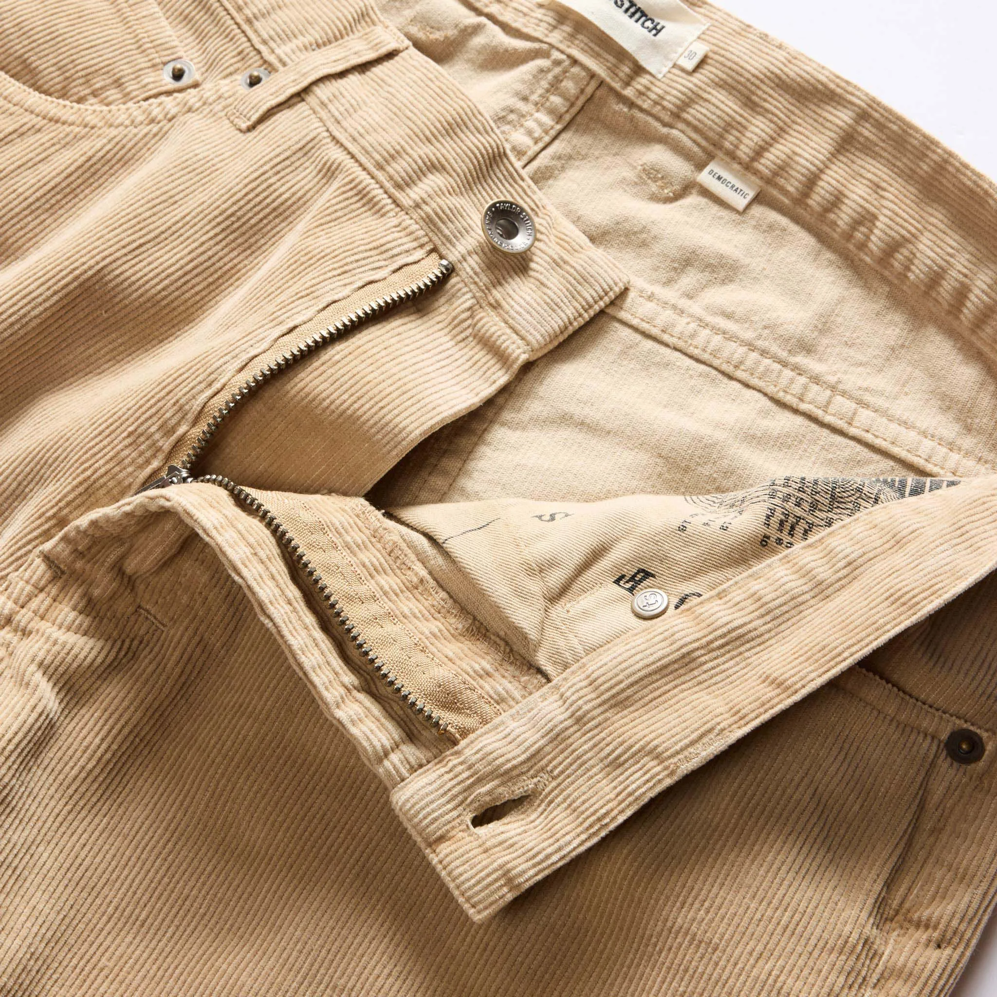 The Democratic All Day Pant in Light Khaki Cord