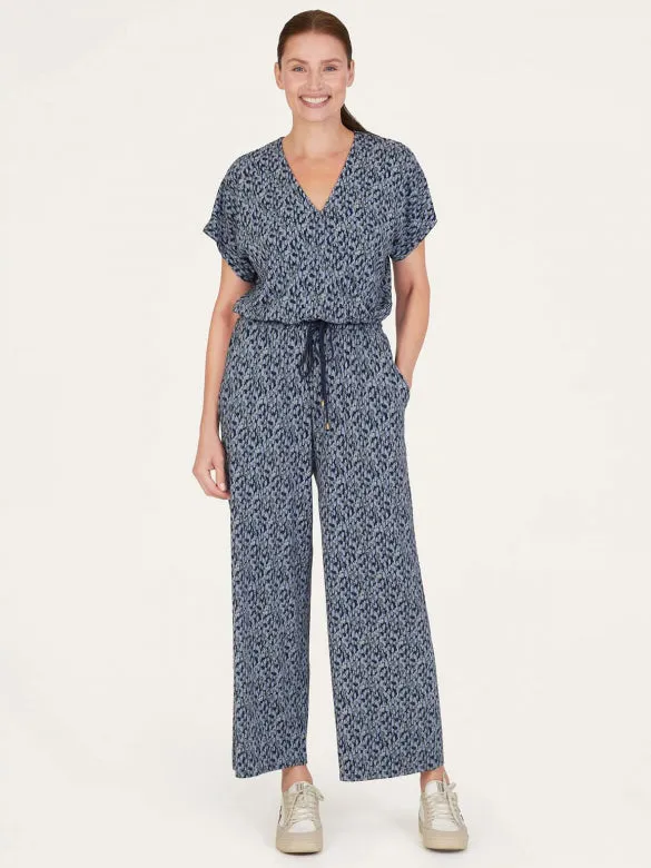 Thought Navy Marlee Wrap EcoVero Jumpsuit