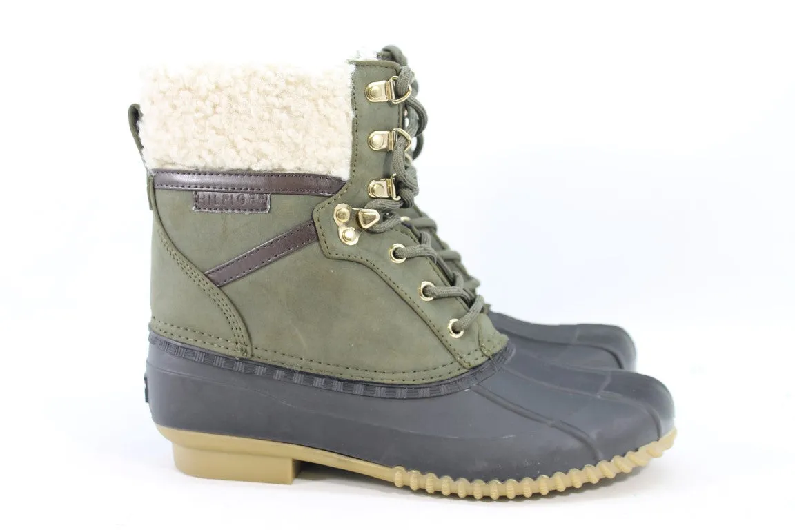 Tommy Hilfiger Rian Women's Green Boots 9M(ZAP18697)