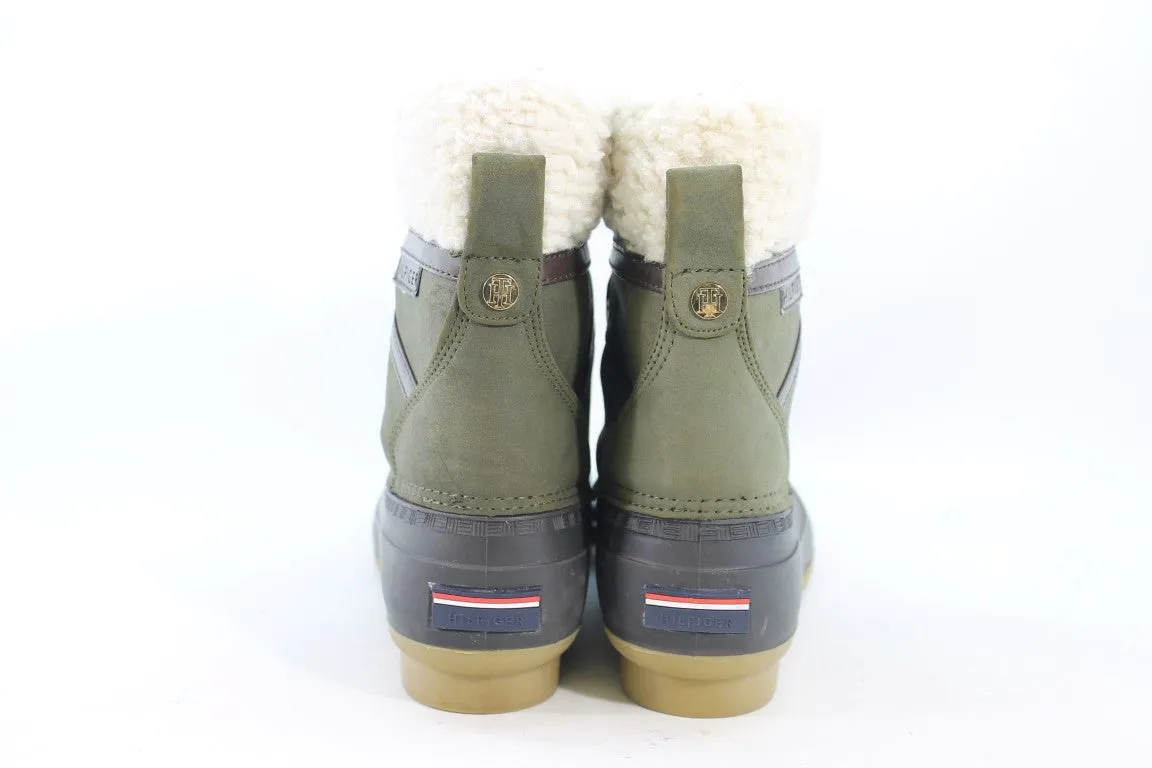 Tommy Hilfiger Rian Women's Green Boots 9M(ZAP18697)