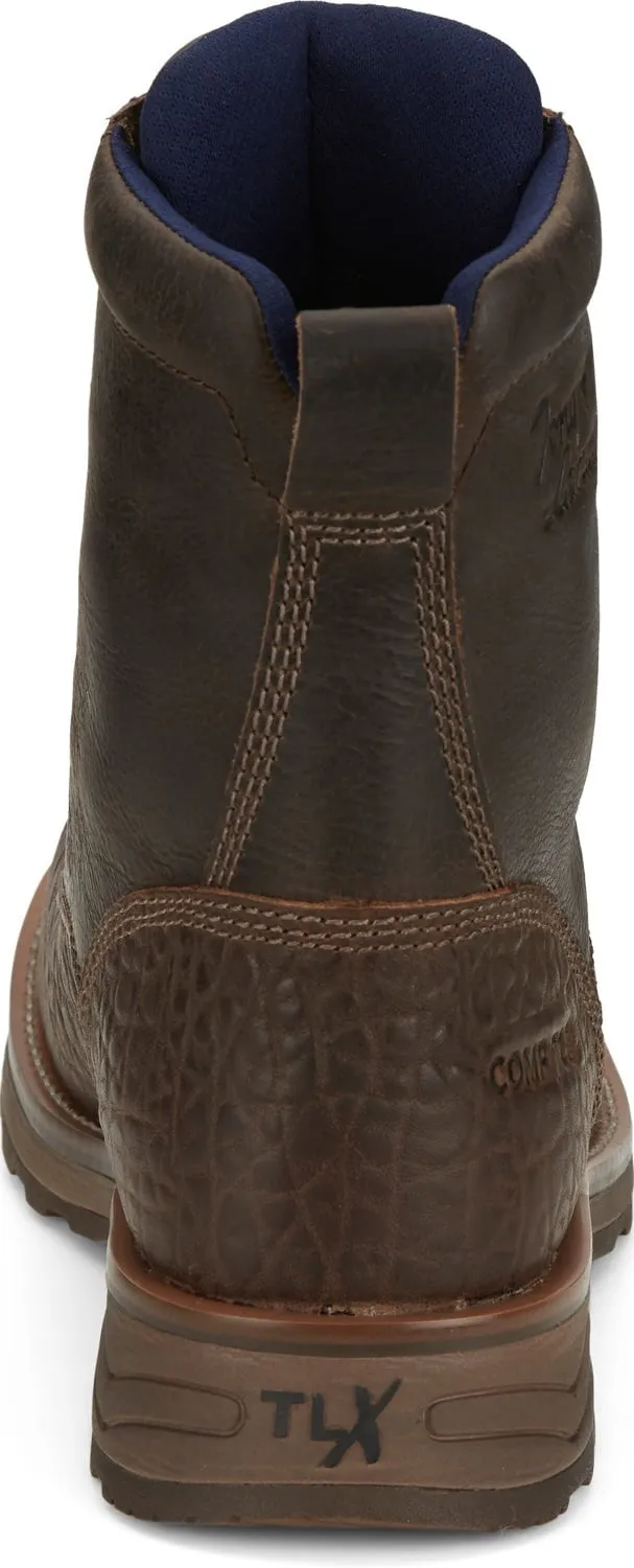 Tony Lama Mens High Plains Brown Buffalo Work Boots