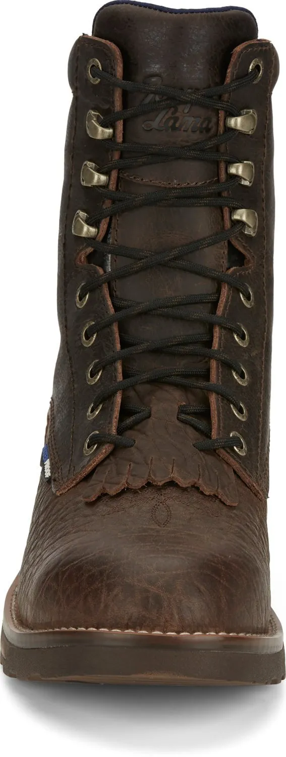 Tony Lama Mens High Plains Brown Buffalo Work Boots