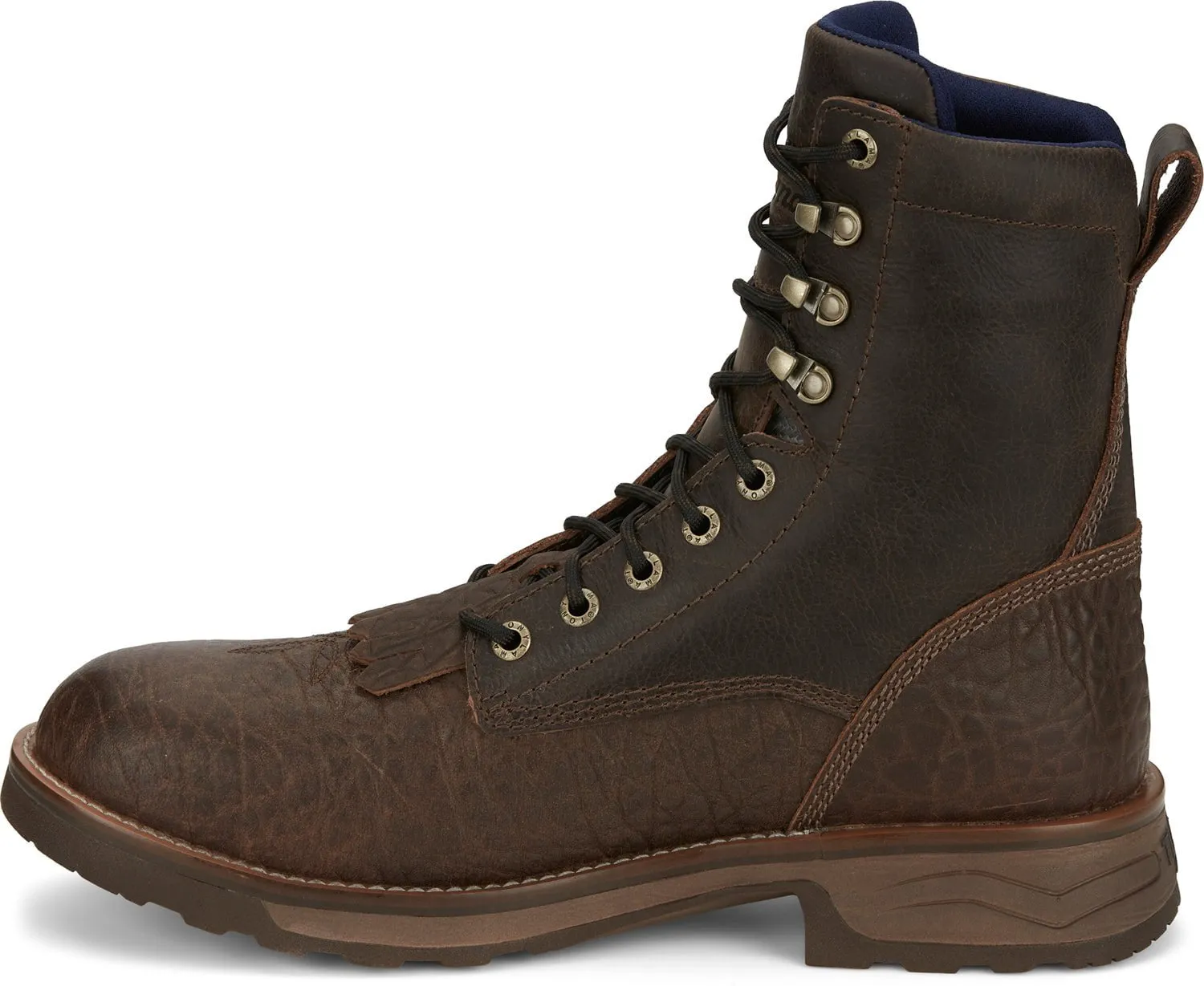 Tony Lama Mens High Plains Brown Buffalo Work Boots