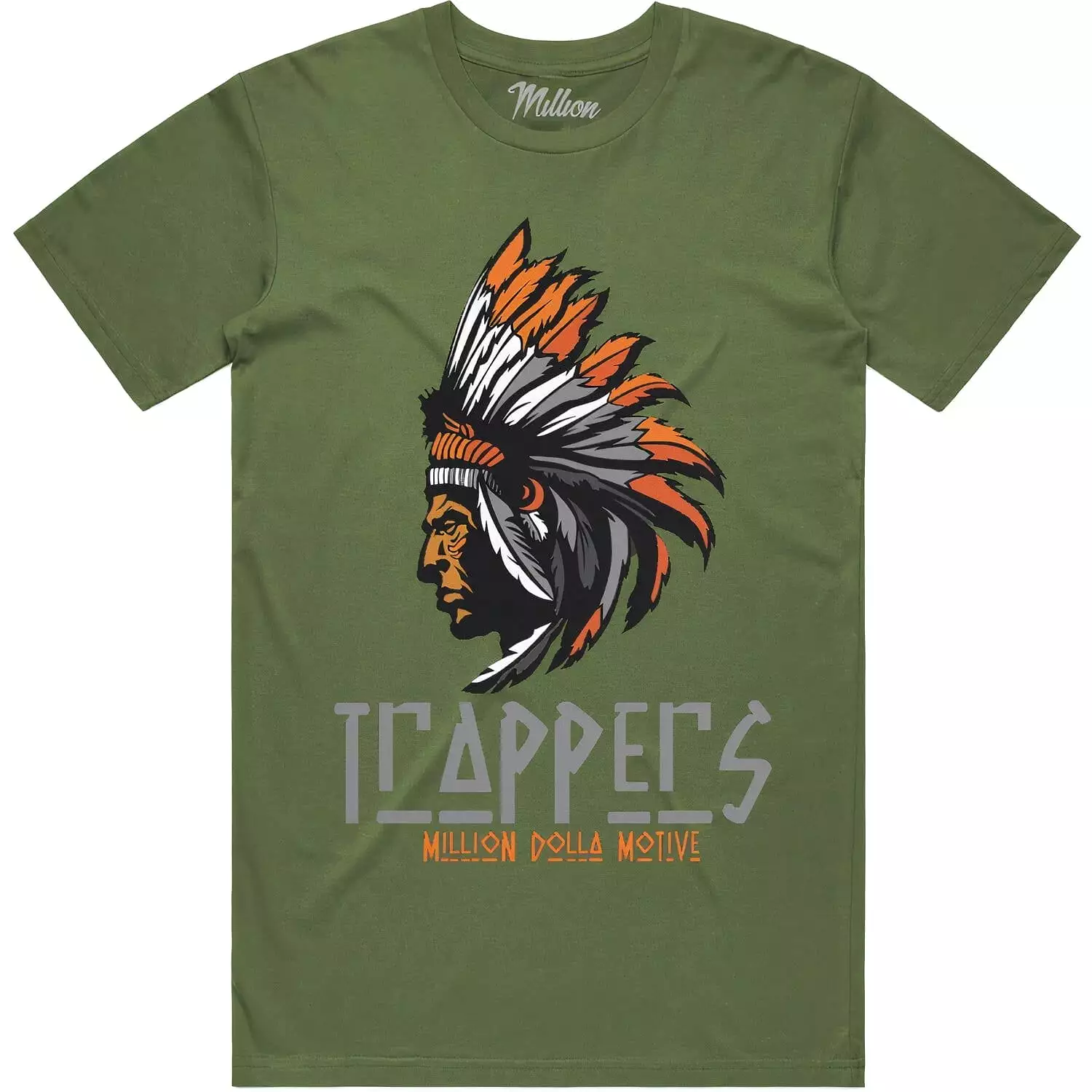 TRAPPERS : Olive Sneaker Tees Shirt