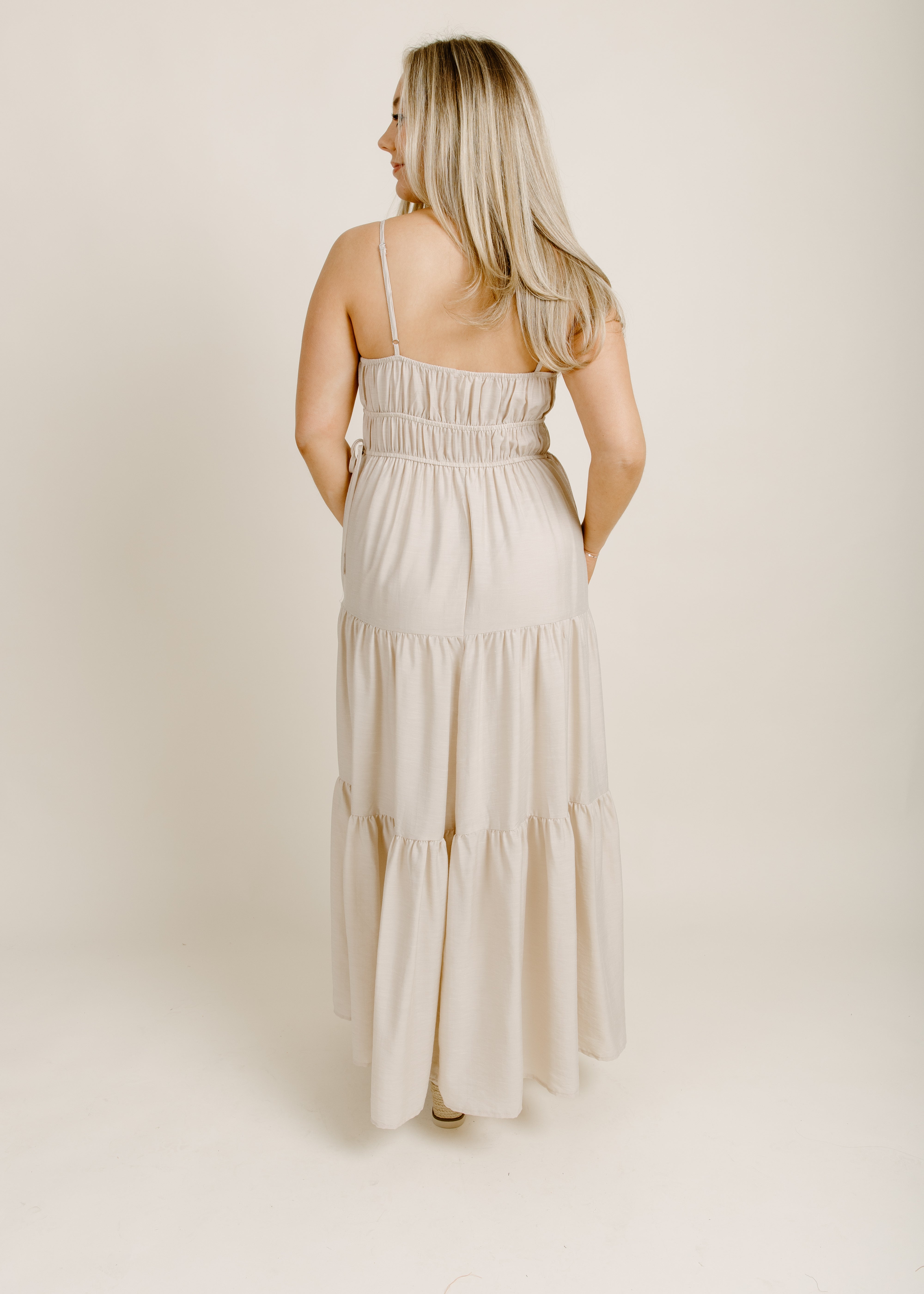 Waverly Midi Dress - Oat